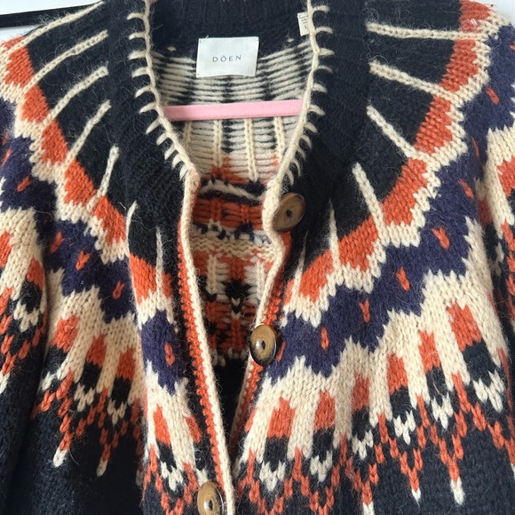 Doen Hue Cardigan in Aberdeen Fair Isle, large - Picture 4 of 8